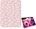 Pink Leopard Print Case for iPad Air 5/Air 4 10.9 Inch (2022/2020) Gen[Pencil Holder+Auto Sleep/Wake]Slim Trifold Stand Protective Cover with Soft TPU BackPink