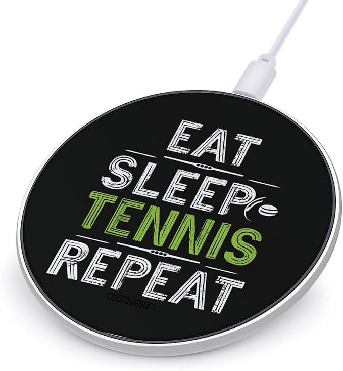 Funny Sport Tennis Phone Charger Magnetic Charging Pad Anti-Slip with USB Cable