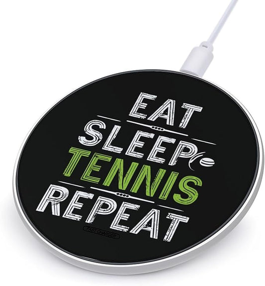 Funny Sport Tennis Phone Charger Magnetic Charging Pad Anti-Slip with USB Cable