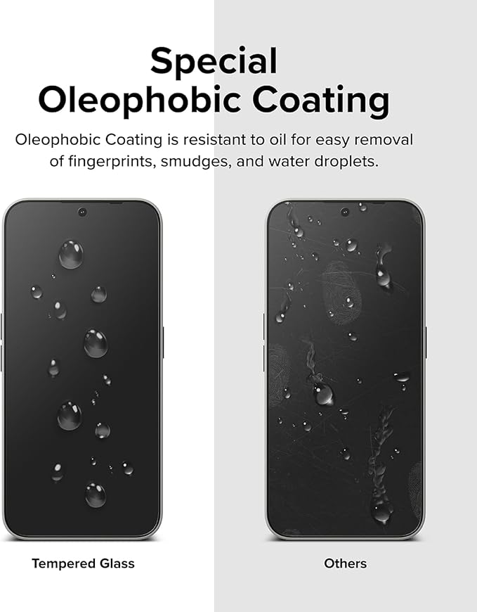 Ringke Glass [Super Easy to Install] Compatible with Nothing Phone 2a Screen Protector Shatterproof Tempered Glass with Installation Tool Designed for Nothing Phone (2a) - 2 Pack