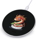 Sushi Dragon Japanese Food Wireless Charger Anti-Slip Wireless Charging Pad Slim Charger Mat for Men Women