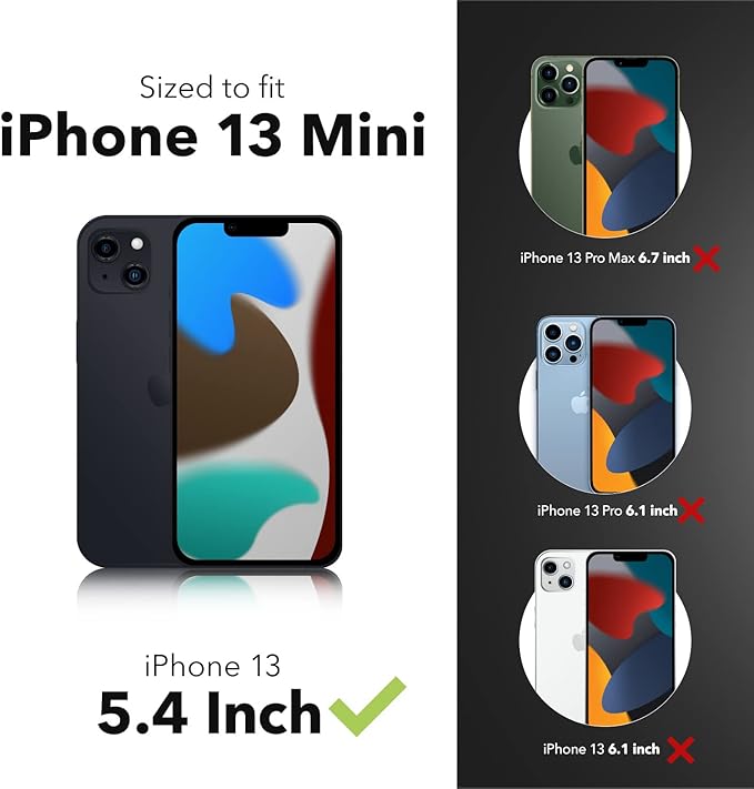 ZAGG Glass Elite VisionGuard - Impact Protection Scratch Resistant Fingerprint Resistant - InvisibleShield - Made for Apple iPhone 13 mini