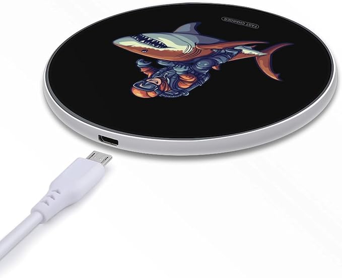 Divershark Wireless Charger Anti-Slip Wireless Charging Pad Slim Charger Mat for Men Women