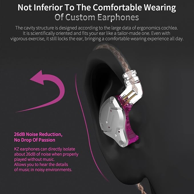 KZ ZS10 Pro 4BA+1DD in Ear Monitor Earphone 5 Driver HiFi Metal Earbuds Headphone Noise Cancelling IEM Earphone