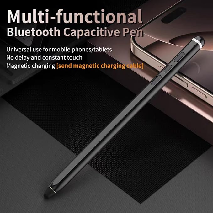 Z Fold 7 S Pen (WithBluetooth) for Samsung Galaxy Z Fold 7/ Fold 6 Fold EditionStylus Pen for Samsung Galaxy Tablet Android Microsoft Surface AMZ Fire HDApple All Touch Screen Devices (Black)