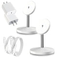 Magnetic Wireless Charger iPhone Charger Stand Stand Magnetic Pad2Pack Fast Magnet Charging Station for iPhone 16 ProMax/16 Plus/15/14/13/12 Apple Magnet Wireless Charging Station/AirPods Pro 2/3/4