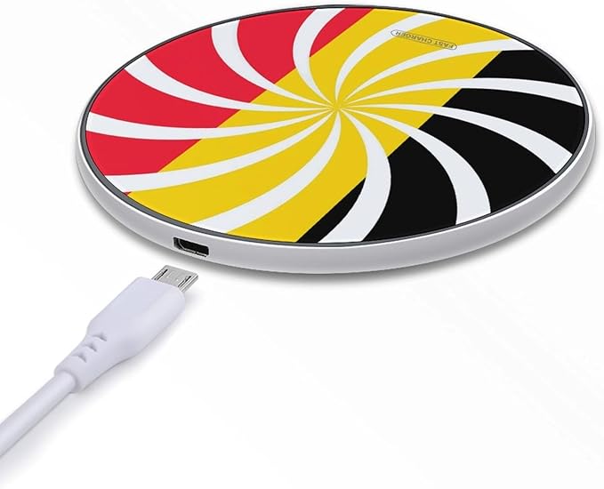 Swirl Belgium Belgian Flag Phone Charger Magnetic Charging Pad Anti-Slip with USB Cable