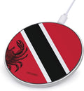 Trinidad and Tobago Flag with Crab Phone Charger Magnetic Charging Pad Anti-Slip with USB Cable