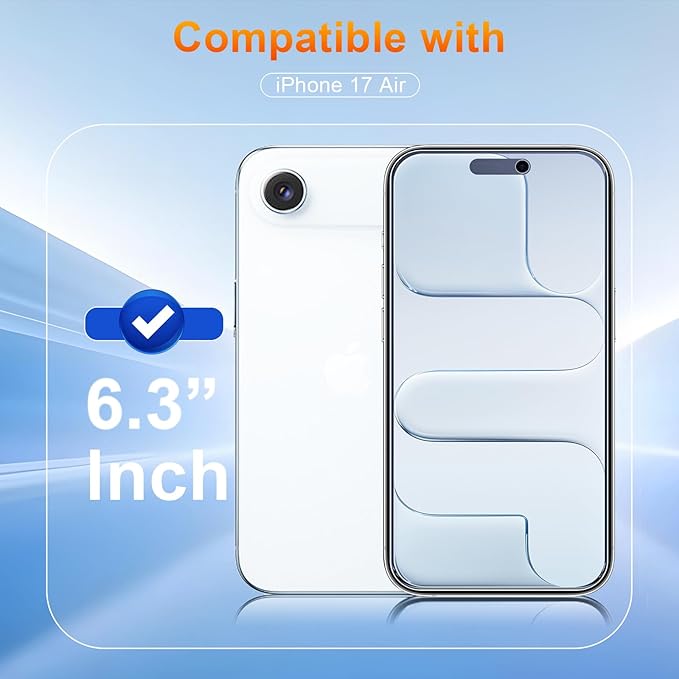 2 Pack matte privacy Screen Protector for iPhone 17 air