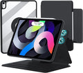 Vertical Case for iPad 11th Generation 11-inch (A16) 2025/iPad 10th Generation Magnetic Case with Pencil Holder It can Hold Keyboard 360 Rotatable Detachable Smart Cover (Black)