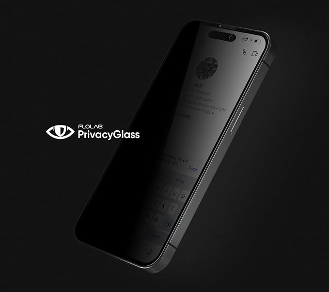 FLOLAB for iPhone 14 Pro Max Privacy Screen Protector is the Best iPhone Tempered Glass that Protects your Privacy - Durable Smooth as Butter and Easy to Install Guaranteed. (Anti Dust)