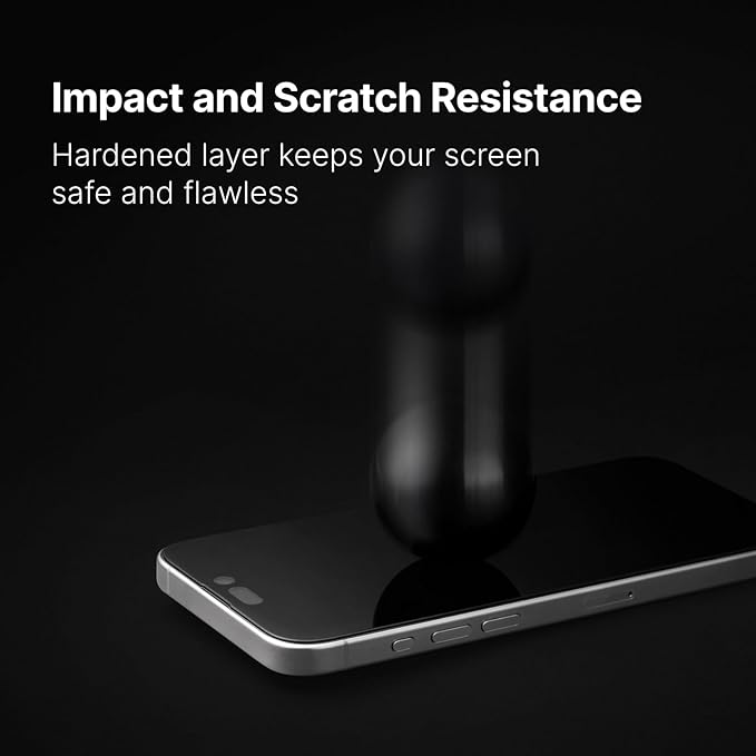 RhinoShield Screen Protector Compatible with iPhone Air | Impact Protector PRO - Smooth Touch Impact and Scratch Resistant Anti-blue Light Installation Tool Included - Matte