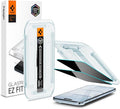 Spigen AluminaCore Tempered Glass Screen Protector [Glas.tR EZ Fit - Privacy] designed for iPhone Air [2 Pack] 9H+ Hardness Aluminum-Enhanced Durability