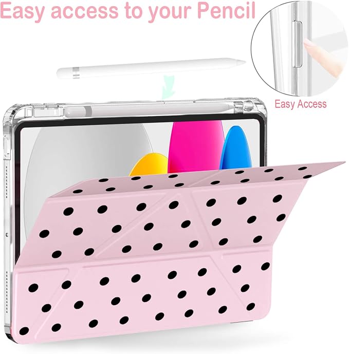 Pink Black Polka Dot