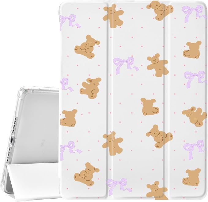 Purple bow bear