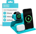 BLACK+DECKER 3 in 1 Charging Station for Apple Multiple Devices Wireless Foldable Travel Charger for Multiple Devices iPhone 17 16 15 14 13 Pro Max Plus Apple Watch Series/AirPods (Loch Ness)
