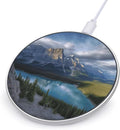 Banff National Park Wireless Charger Fast Wireless Charging Pad with USB Cable 10W Anti-Slip Magnetic Wireless Charger Portable Slim Charger Puck Travel Charging Station