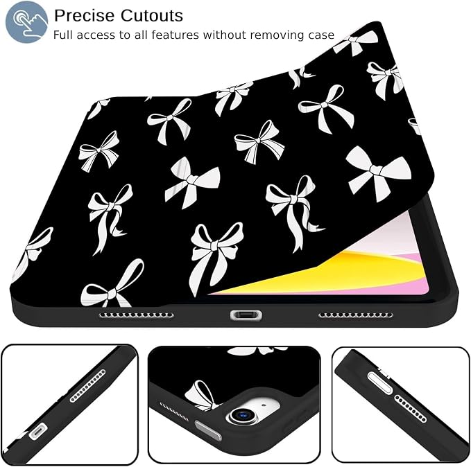 Black - White Bow