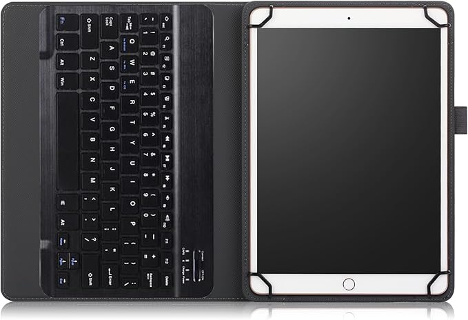 Neezee for 10.1” ATOZEE ATCP20 / ATOZEE ZB10 / ATOZEE 10 in Tablet Case with Keyboard – Universal Slim 2-in-1 Protective Folio Cover (Green)