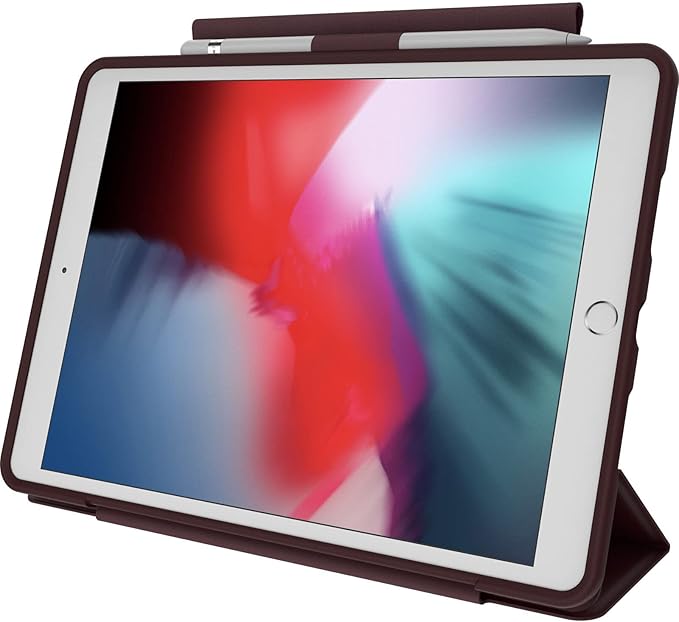 OtterBox - Symmetry 360 iPad Air Case for 3rd Gen - Scratch Resistant Tablet Case with Versatile Folio Sleek &amp Slim Design (Ripe Burgundy)