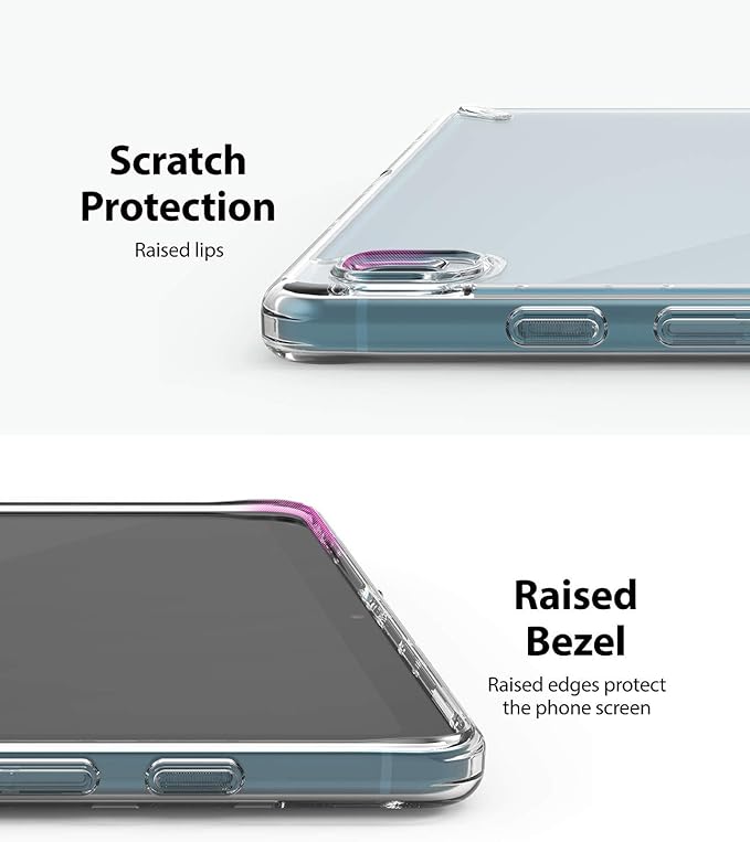 Ringke Fusion Case [Built-in Pen Holder] Compatible with Samsung Galaxy Tab S6 Lite Case 10.4 Inch 2024/2022 / 2020 Transparent Hard Back Shockproof Cover - Clear