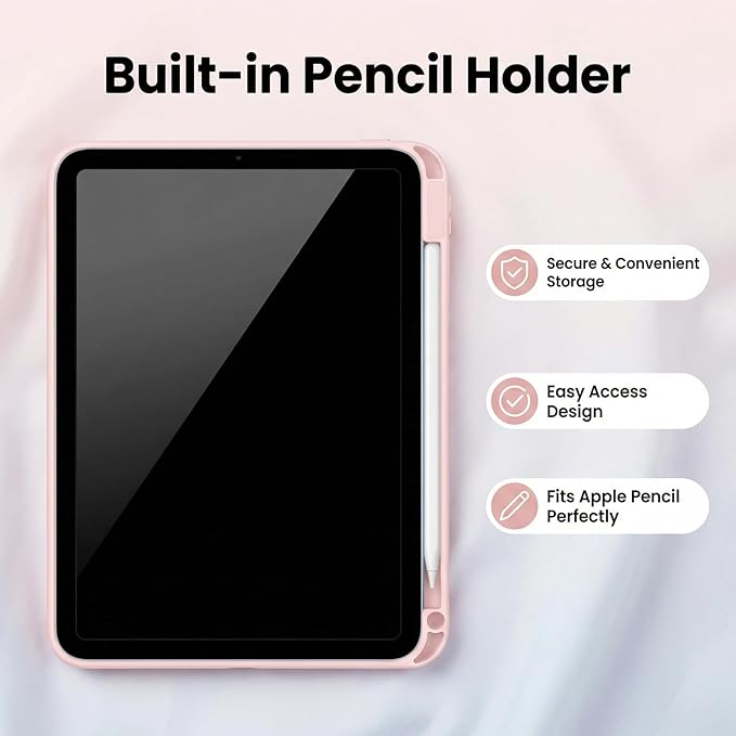 Cute Girly iPad Case with Rotating Stand Compatible with iPad (A16) 11th Generation 11 Inch 2025 &amp iPad 10th Gen 10.9 Inch 2022 Protective Folio Tablet Cover for Women Girls Teens Kids (Cute Cate