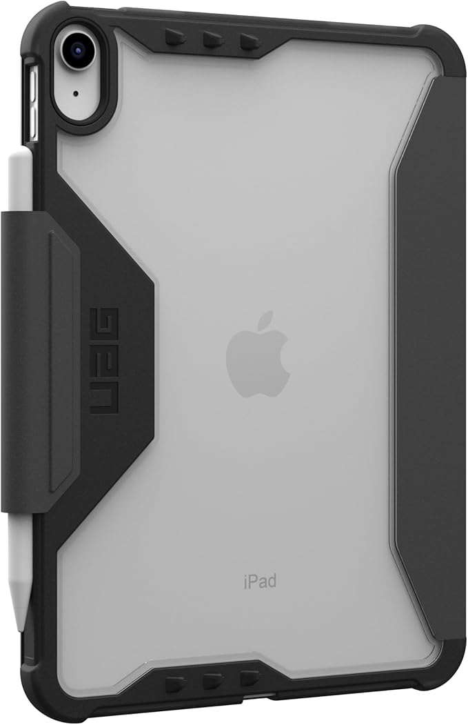 URBAN ARMOR GEAR UAG Designed for iPad A16 Case 11 11th Gen 2025 10.9 10th Gen 2022 (A3354 A3355) Plyo LT - Armor Shell Folio Cover with Adjustable Kickstand &amp Pencil Holder Ice/Black