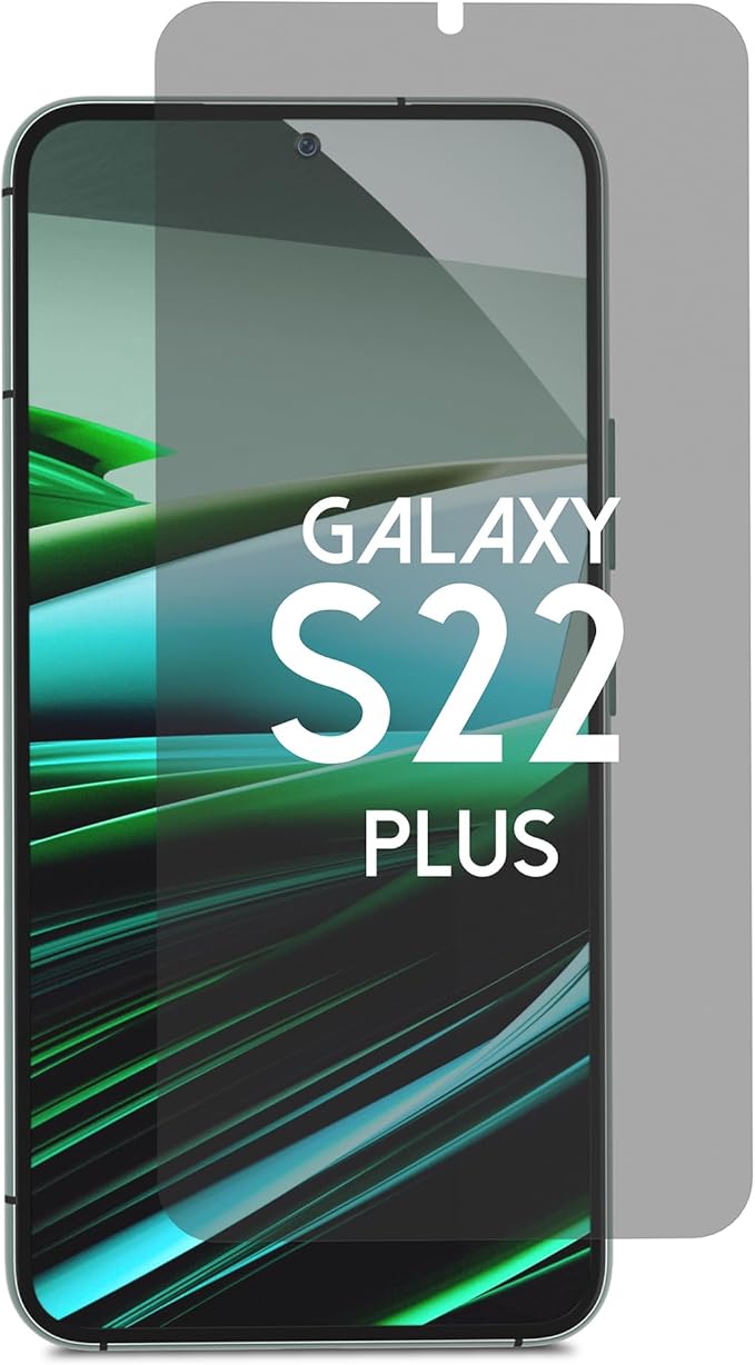 Privacy Screen Protector for Galaxy S22 Plus - Blue Light Blocking Film 6.6 with Alignment Tool Kit [1 Pack] - Support Fingerprint Unlock/Cell Phone Private Scratch Resistant Film