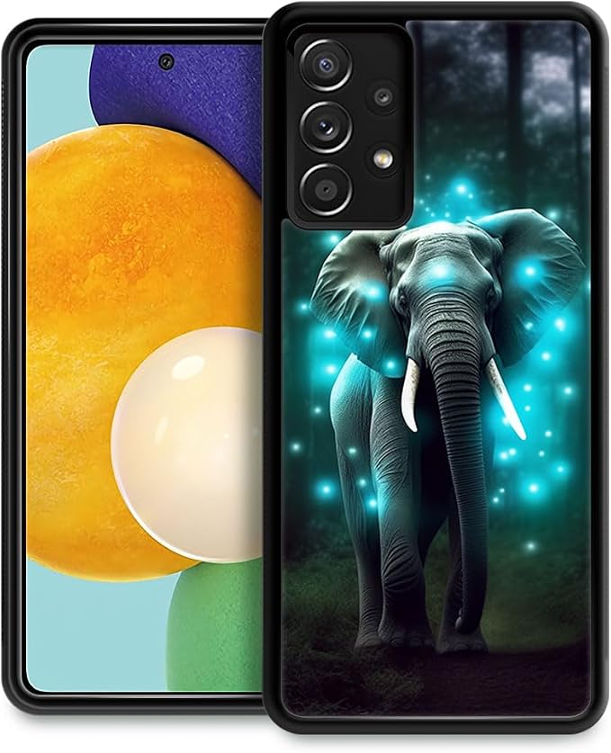 Blue Fluorescence Forest Elephant