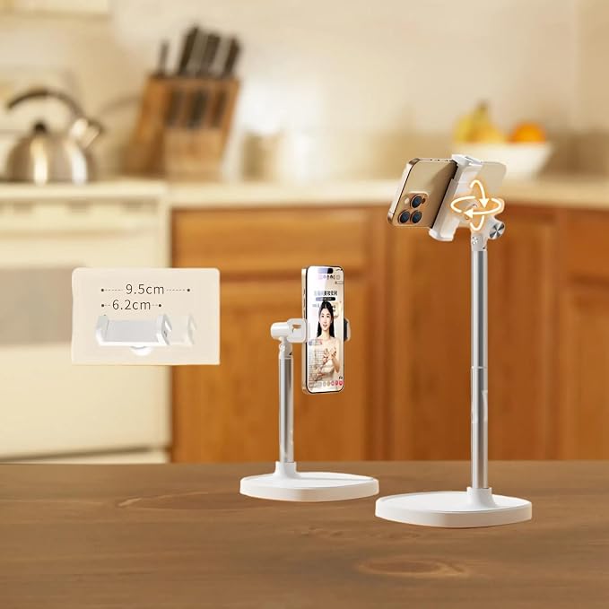 White-Phone Clip Stand