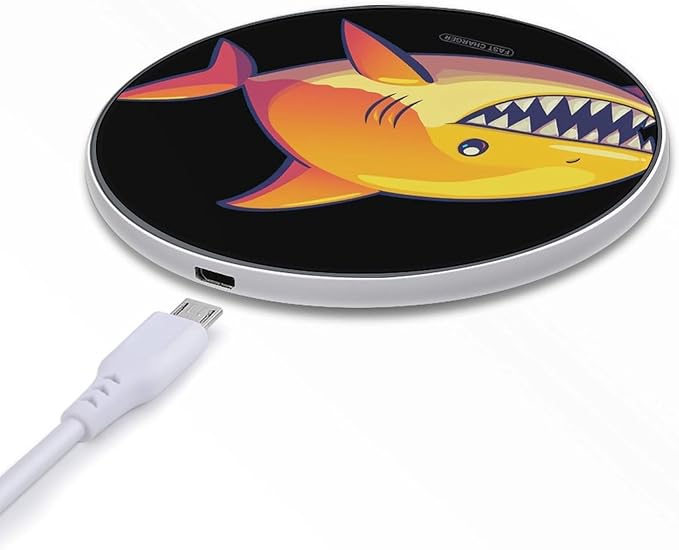 Candy Sharks Phone Charger Magnetic Charging Pad Anti-Slip with USB Cable