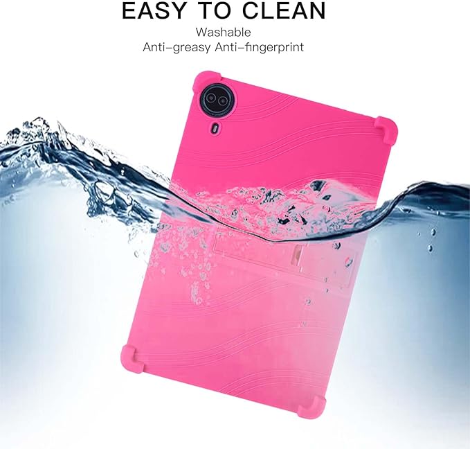 Case for Callsky-Tab Ctab 14 Tablet 14 inchSoft Silicone Protector CoverKids FriendlyAdjustable Stand Tablet Cover4 Corners Thicken ShockproofPink