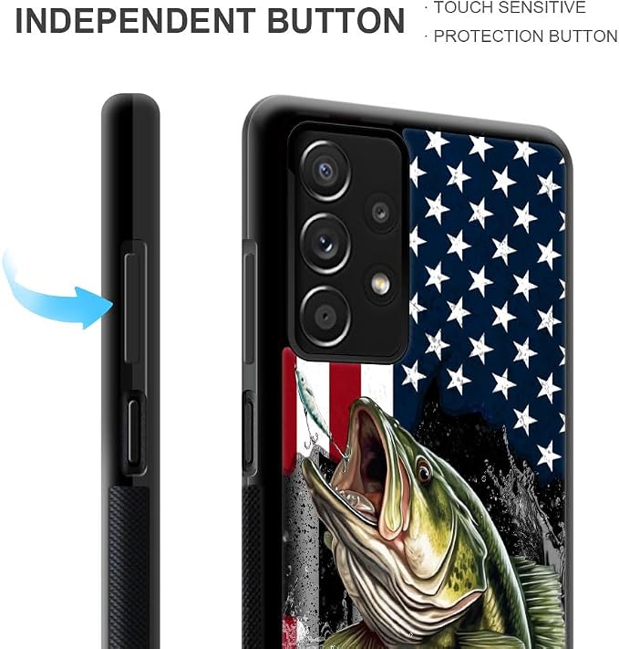 Vital bass fish American flag