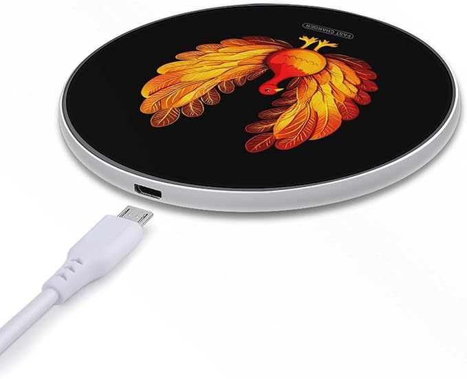 Thanksgiving Day Turkey Wireless Charger Anti-Slip Wireless Charging Pad Slim Charger Mat for Men Women