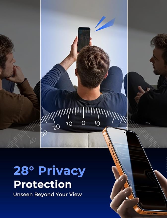 MAGIC JOHN 2 Pack for iPhone 17 Pro Max 6.9 inch Privacy Glass Screen Protector-[Anti-Spy] Auto Dust-Elimination Bubble Free Easy Installation Daily Drop Protection