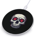Skull Paw Print Wireless Charger Anti-Slip Wireless Charging Pad Slim Charger Mat for Men Women