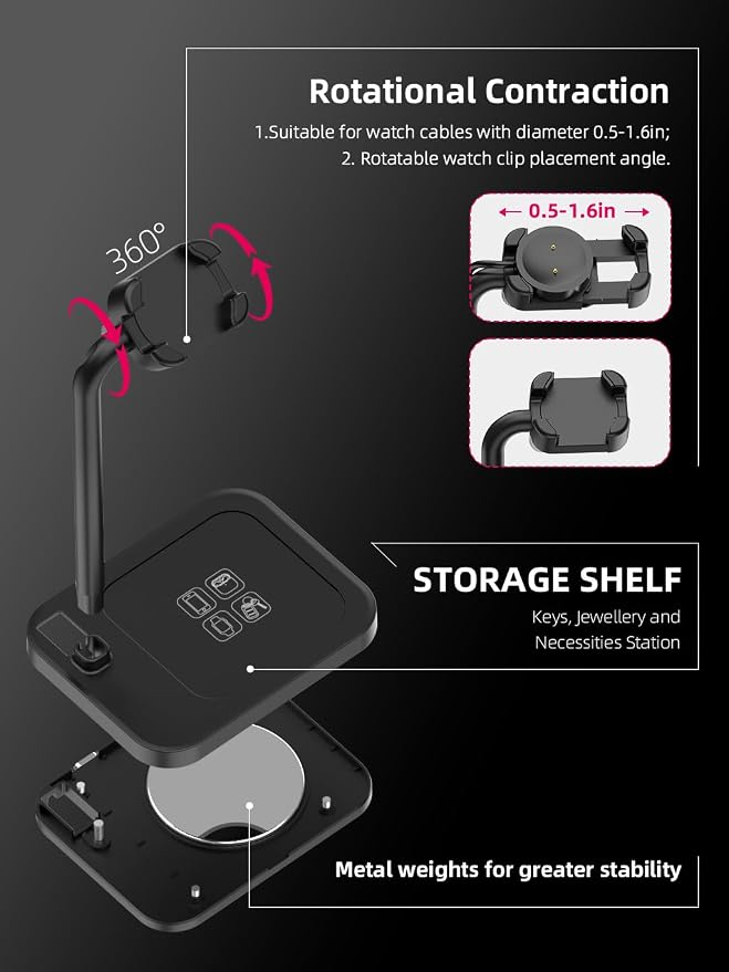 Black Universal Watch Bracket
