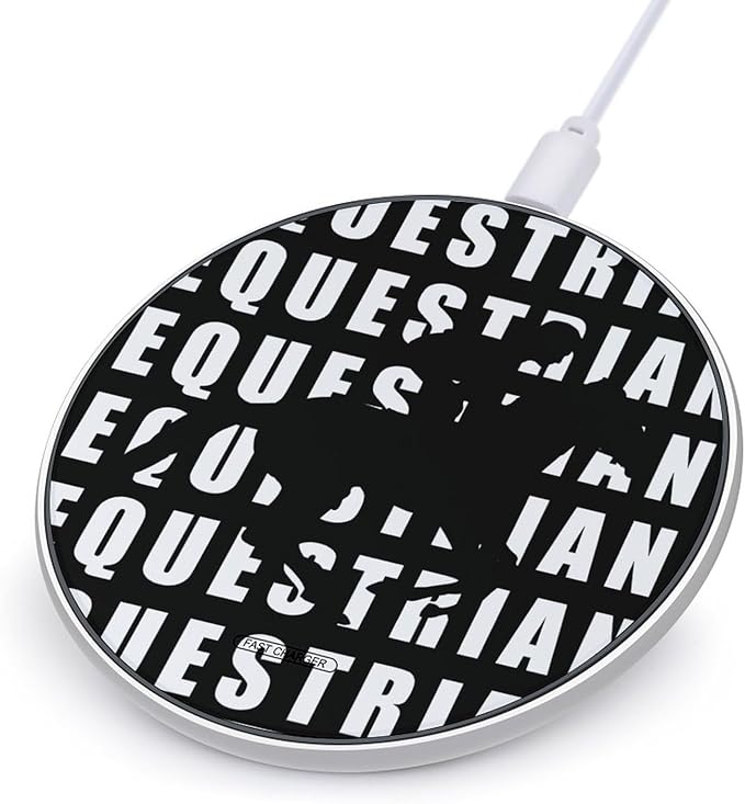 Equestrian Ride Horse Racing Phone Charger Magnetic Charging Pad Anti-Slip with USB Cable
