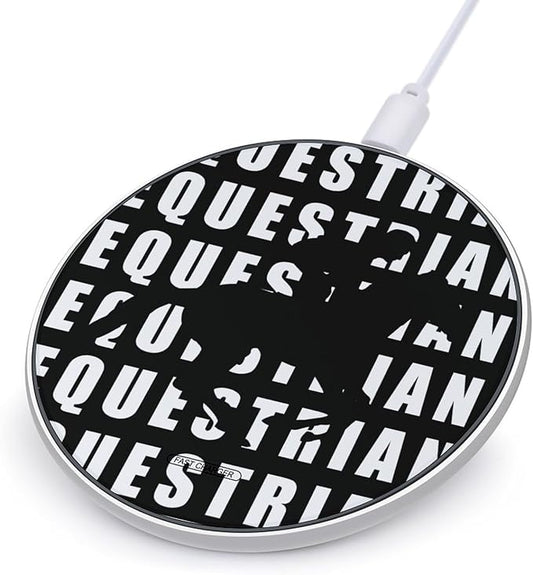 Equestrian Ride Horse Racing Phone Charger Magnetic Charging Pad Anti-Slip with USB Cable