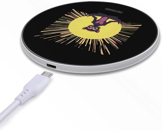Lemur Yoga Animal Wireless Charger Anti-Slip Wireless Charging Pad Slim Charger Mat for Men Women