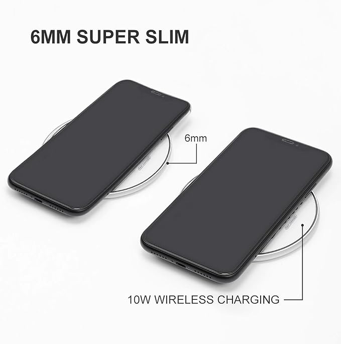 Live Love Bark Fast Portable Charger 10W Funny Graphic Phone Charging Pad with USB Cable
