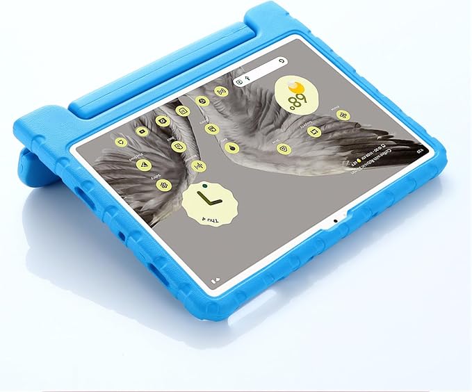 for Google Pixel 10.95 inch 2023 Kids Case Light Weight EVA Full Protection Shockproof Cover Handle Stand Tablet Case CoverBlue