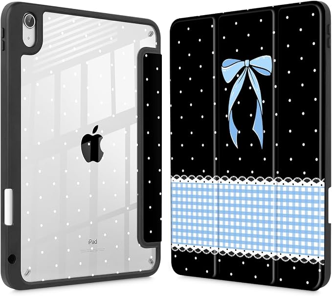 Blue Bow-Polka Dot