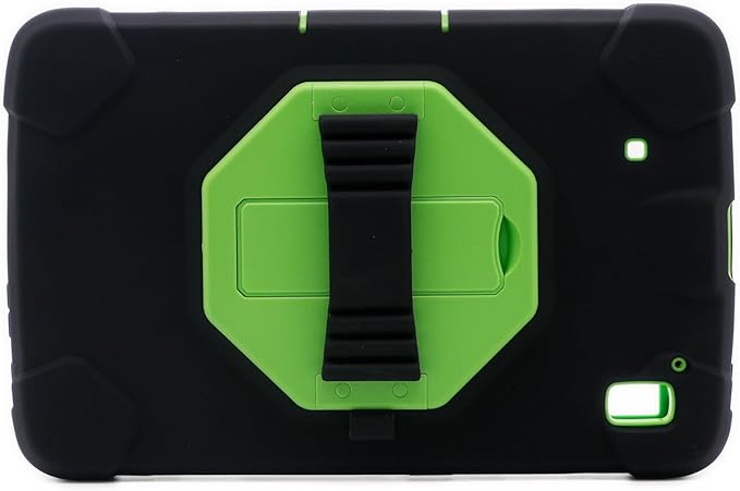 Protective Case for Zebra ET40 ET45 10 Inch Tablet Only Military Grade Shockproof Rugged Cover with Hand Strap &amp Stand SG-ET4X-10EXOSKL1-01 Compatible with Zebra Accessories (Green)