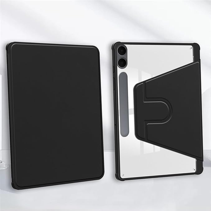 for Samsung Galaxy Tab S11 Ultra Case 14.6 inchAuto Wake/SleepMulti-Viewing AnglesSlim Light Shell CoverPU Leather+PCCompatible with Samsung Galaxy Tab S11 UltraBlack