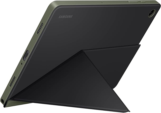SAMSUNG Galaxy Tab A9+ Book Cover Tablet Protector Case Foldable Stand with Landscape and Portrait Modes Protective Against Bumps and Scratches Auto Screen On/Off US Version Black - Khaki | Fold