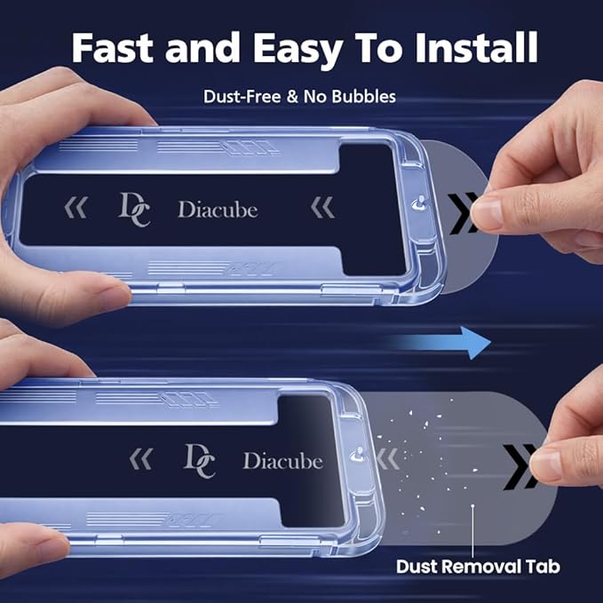 2 PACK AR Screen Protector Compatible with Samsung Galaxy S26 with Auto Dust Removal Installation Frame Anti-Reflective [Support Fingerprint Unlock] 9H Tempered Glass Scratch Resistance Fingerprint