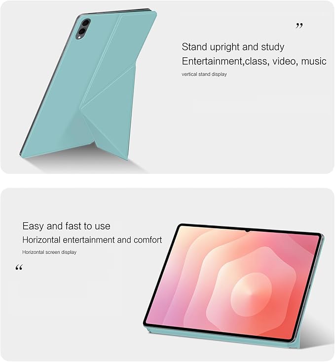 for Samsung Galaxy Tab S11 Ultra Case 14.6 inch Magnetic Attachment | Auto Wake/Sleep | Multi-Viewing Angles | Slim Light Shell Cover | Compatible with Samsung Galaxy Tab S11 Ultra | Light Green