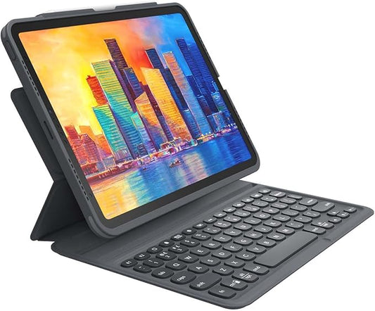 ZAGG Pro Keys Detachable Case and Wireless Keyboard for iPad Air 11 (M3)/ (M2)/ 10.9 (Gen 4 Gen 5) - Bluetooth Pairing Backlit Laptop-Style Keys Apple Pencil Holder Black