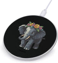 Elephant Flower Wireless Charger Anti-Slip Wireless Charging Pad Slim Charger Mat for Men Women